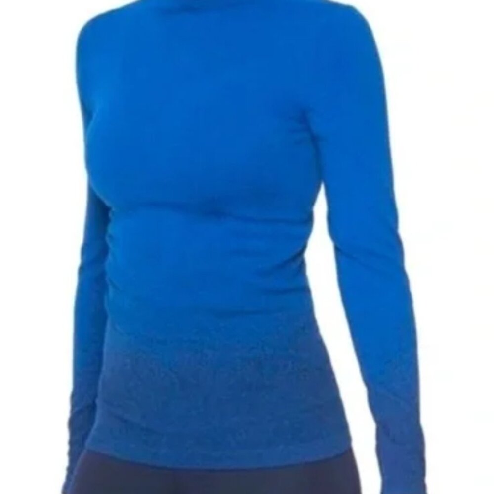 Athleta Flurry Base Layer Ombré Turtleneck M